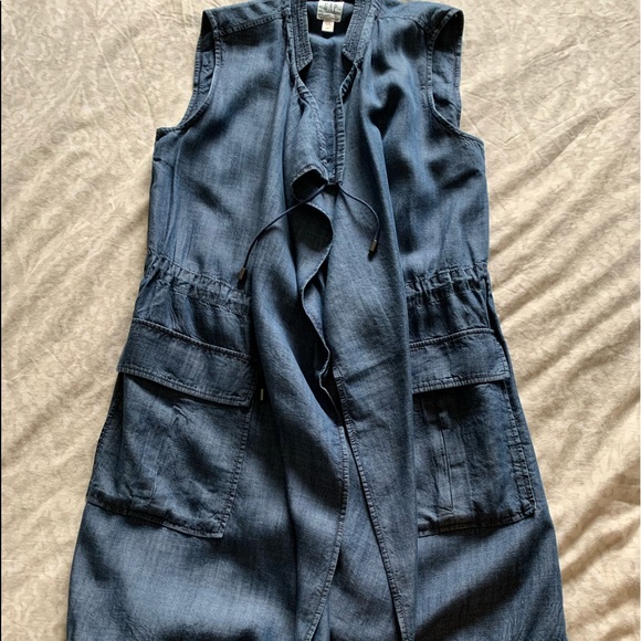Gap lyocell sleeveless long vest - Picture 10 of 13